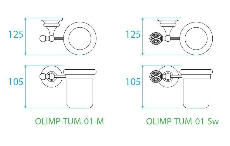 ✔️Стакан подвесной Cezares Olimp OLIMP-TUM-01-Sw купить за 84 700 тенге в Казахстане г. Астане, Алмате, Караганде
