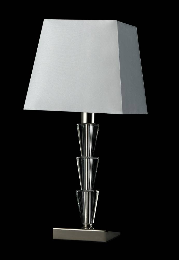 ✔️Настольная лампа Crystal Lux MARSELA LG1 NICKEL купить за 42 900 тенге в Казахстане г. Астане, Алмате, Караганде