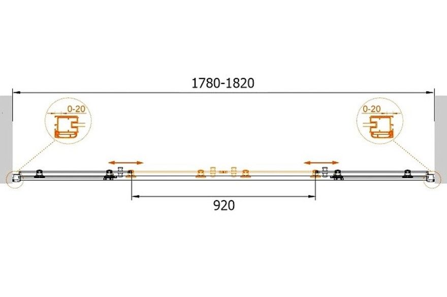 ✔️Душевая дверь в нишу Cezares Anima ANIMA-W-BF-2-170-C-Cr купить за 340 600 тенге в Казахстане г. Астане, Алмате, Караганде