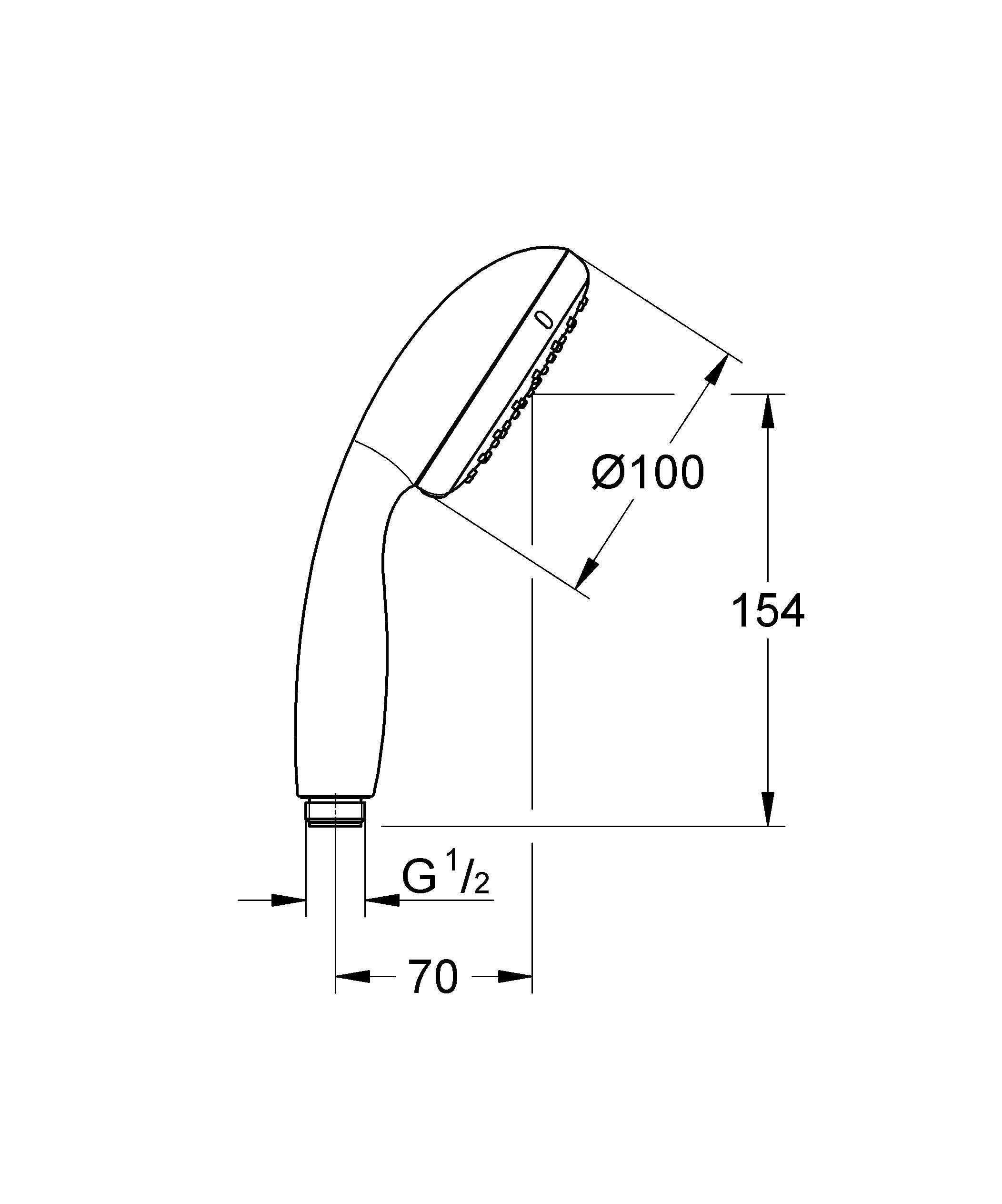 ✔️Ручной душ Grohe Tempesta 27852001 купить за 9 800 тенге в Казахстане г. Астане, Алмате, Караганде