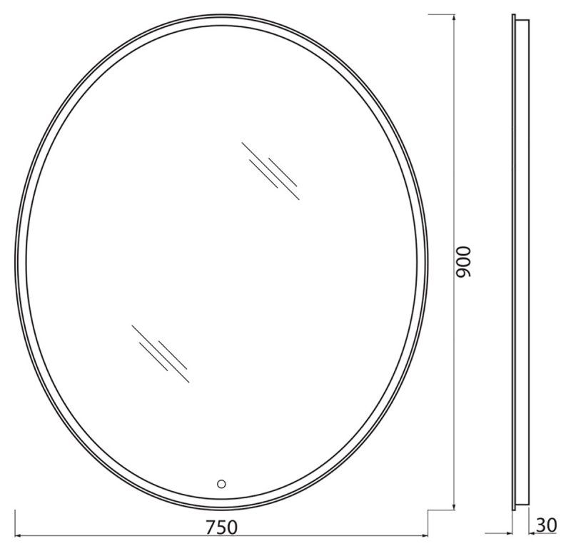 ✔️Зеркало  BelBagno  SPC-VST-750-900-LED-TCH купить за 84 600 тенге в Казахстане г. Астане, Алмате, Караганде