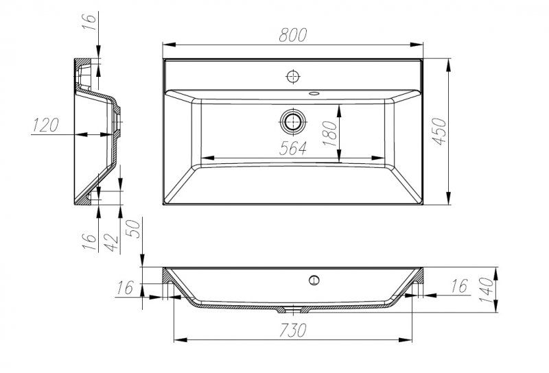 ✔️Раковина BelBagno VITTORIA BB800/450-LV-MR-AST купить за 1 тенге в Казахстане г. Астане, Алмате, Караганде