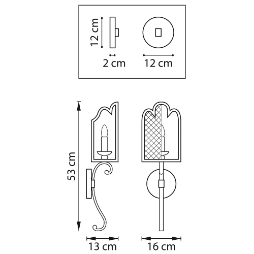 ✔️Бра Lightstar Castello 744617 купить за 51 600 тенге в Казахстане г. Астане, Алмате, Караганде