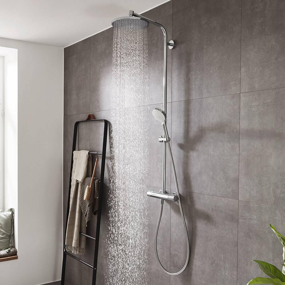 ✔️Душевая система Hansgrohe Crometta S 240 1jet Showerpipe 27267000 купить за 257 700 тенге в Казахстане г. Астане, Алмате, Караганде