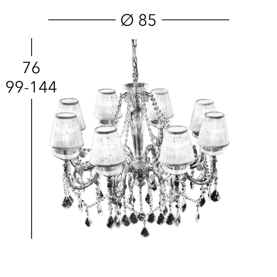 ✔️Люстра KOLARZ CONTARINI CRYSTAL 1299.88.3.SpT купить за 5 612 600 тенге в Казахстане г. Астане, Алмате, Караганде