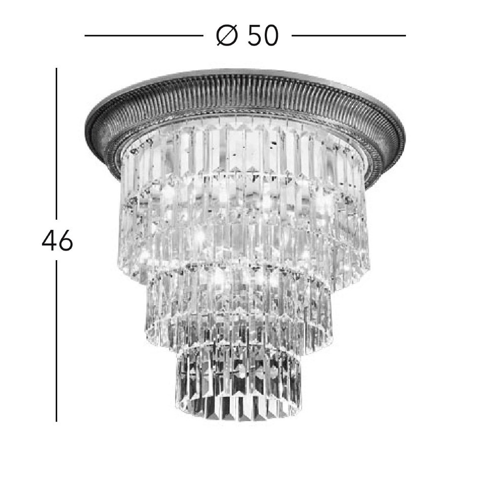 ✔️Потолочный светильник KOLARZ MILORD CRYSTAL 0346.14L.4 купить за 2 518 300 тенге в Казахстане г. Астане, Алмате, Караганде