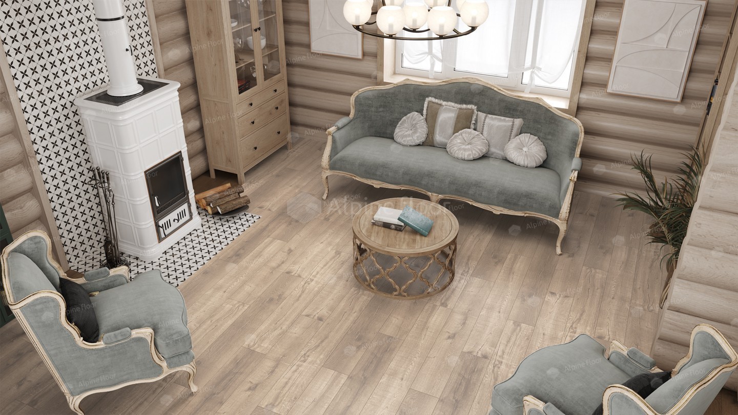 ✔️Виниловый пол Alpine Floor REAL WOOD ЕСО 2-5 Дуб Натуральный купить за 17 500 тенге в Казахстане г. Астане, Алмате, Караганде