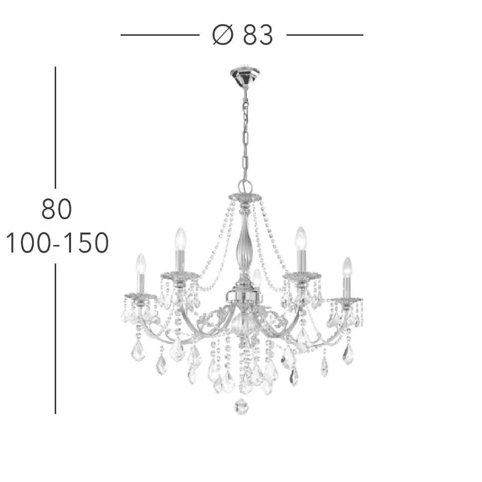 ✔️Люстра KOLARZ PISANI CRYSTAL 1301.85.5.SpT купить за 3 185 000 тенге в Казахстане г. Астане, Алмате, Караганде