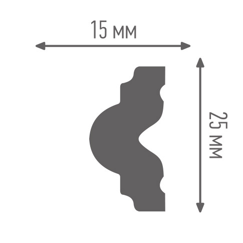 ✔️Молдинг ПЛИНТЭКС М1 25/15 купить за 1 100 тенге в Казахстане г. Астане, Алмате, Караганде