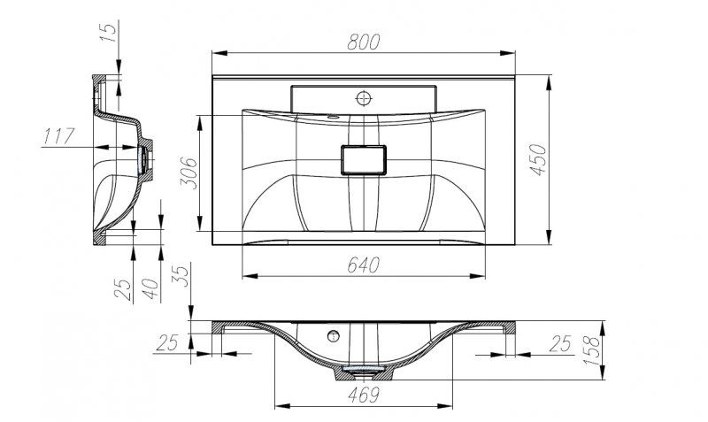 ✔️Раковина BelBagno MARINO BB800/450-LV-MR-PR купить за 1 тенге в Казахстане г. Астане, Алмате, Караганде