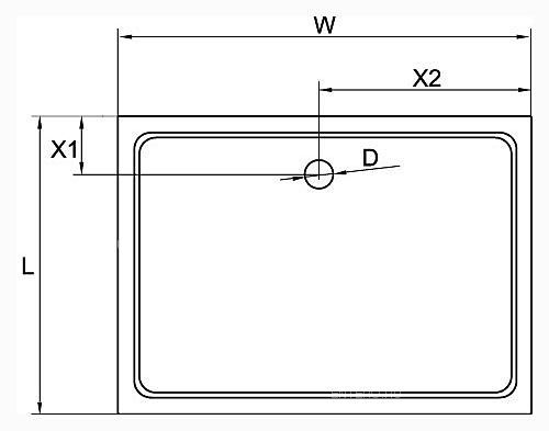 ✔️Поддон из стеклокомпозита Cezares TRAY-M-AH-160/90-35-W  купить за 161 200 тенге в Казахстане г. Астане, Алмате, Караганде