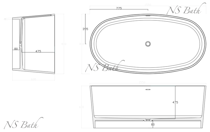 ✔️Ванна NS Bath NSB-15800 купить за 2 512 700 тенге в Казахстане г. Астане, Алмате, Караганде