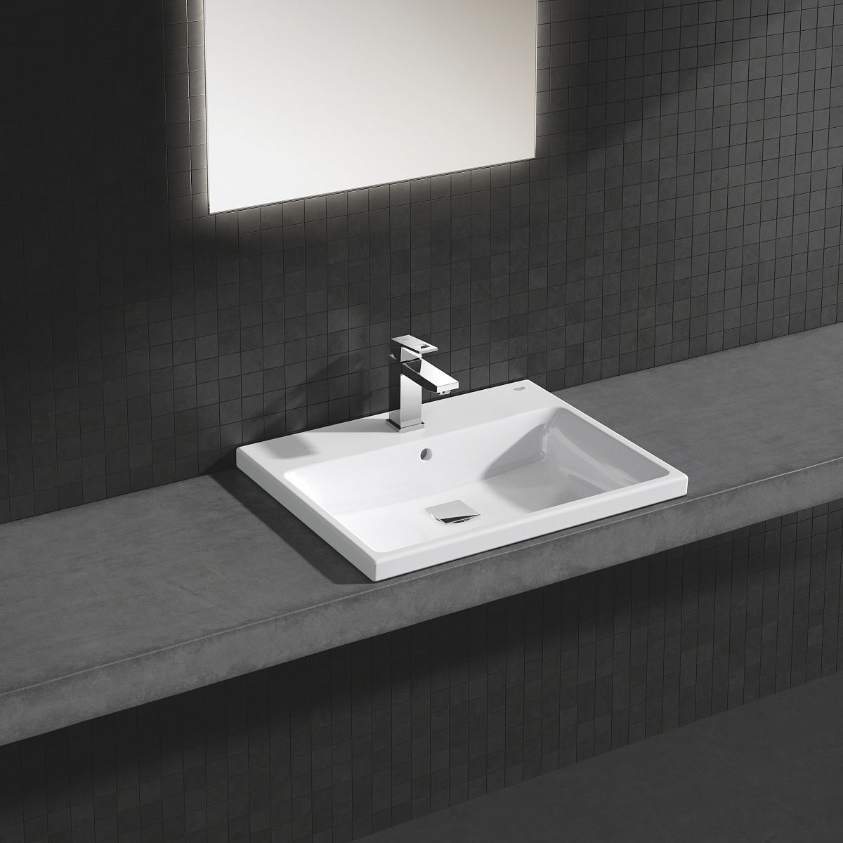 ✔️Раковина Grohe Cube Ceramic 60 см 3947900H купить за 144 300 тенге в Казахстане г. Астане, Алмате, Караганде