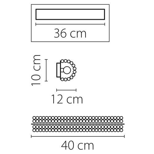 ✔️Бра Osgona Monile 704634 купить за 55 800 тенге в Казахстане г. Астане, Алмате, Караганде