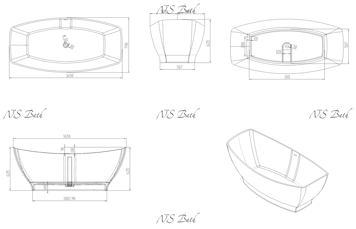 ✔️Ванна NS Bath NSB-16802 купить за 2 549 100 тенге в Казахстане г. Астане, Алмате, Караганде