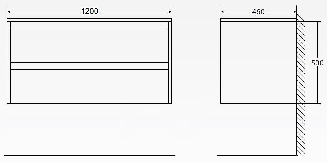 ✔️Тумба с раковиной подвесная BelBagno KRAFT KRAFT-1200-2C-SO-PP купить за 252 400 тенге в Казахстане г. Астане, Алмате, Караганде