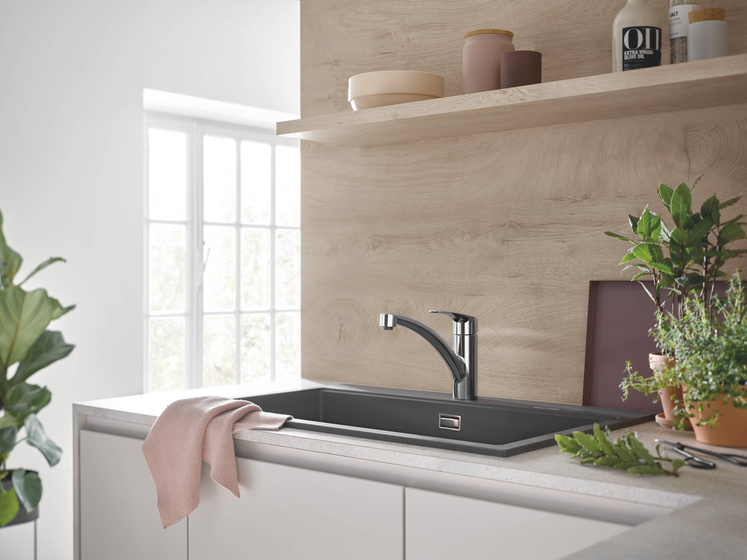 ✔️Смеситель для кухни Grohe Eurosmart 33281003 хром купить за 56 900 тенге в Казахстане г. Астане, Алмате, Караганде