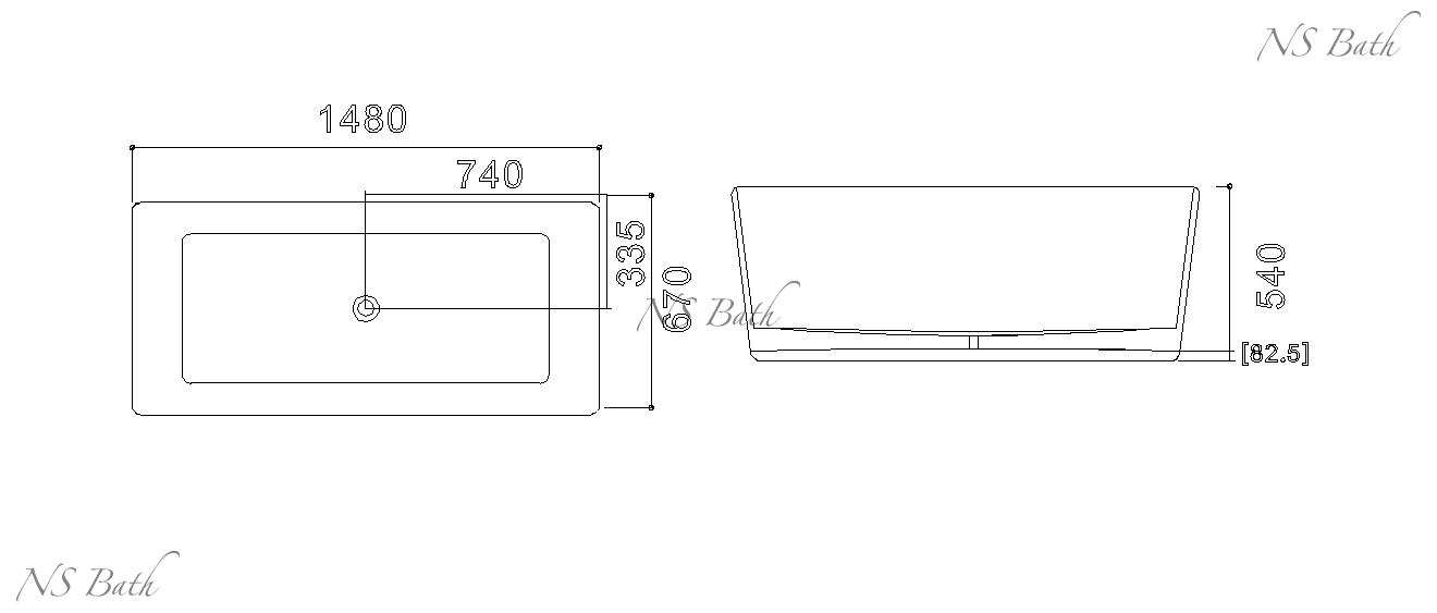 ✔️Ванна NS Bath NSB-14670 купить за 2 367 100 тенге в Казахстане г. Астане, Алмате, Караганде