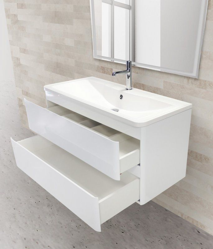 ✔️Тумба с раковиной подвесная BelBagno ALBANO ALBANO-900-2C-SO-BL купить за 262 700 тенге в Казахстане г. Астане, Алмате, Караганде