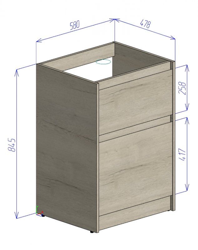 ✔️Тумба с раковиной напольная BelBagno KRAFT-LVD KRAFT-LVD-580/1200-2C-PIA-BO купить за 183 800 тенге в Казахстане г. Астане, Алмате, Караганде