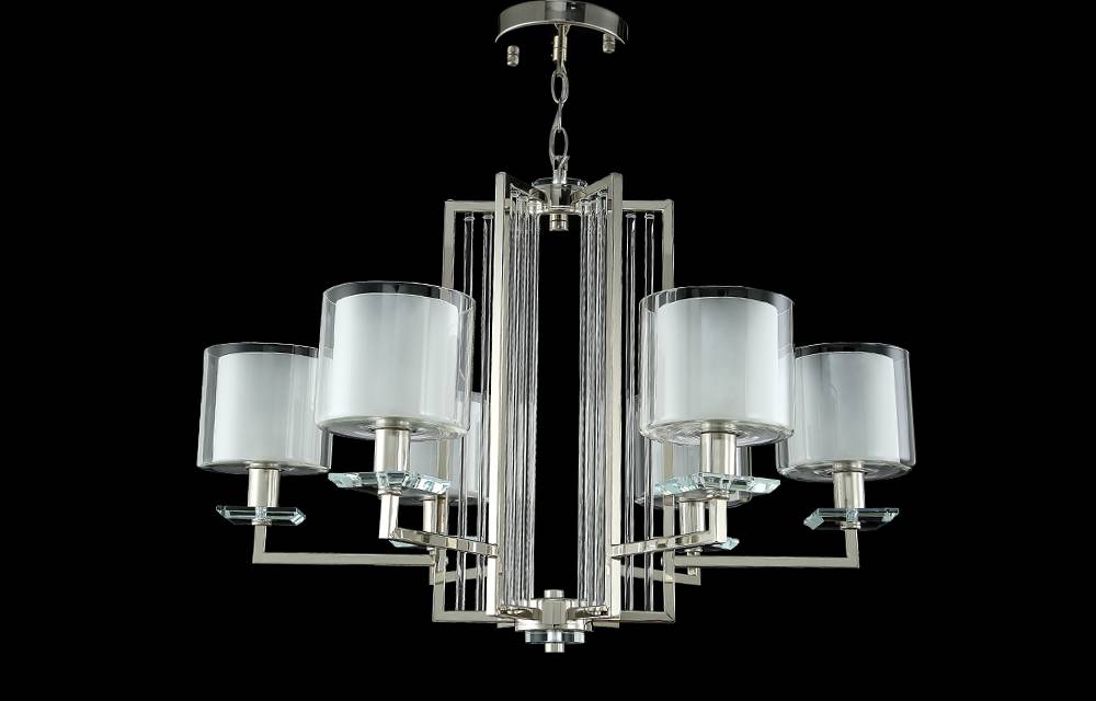 ✔️Люстра Crystal Lux NICOLAS SP-PL6 NICKEL/WHITE купить за 229 400 тенге в Казахстане г. Астане, Алмате, Караганде