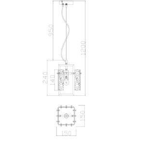 ✔️Подвесной светильник Freya Basilica FR5166PL-01N купить за 52 300 тенге в Казахстане г. Астане, Алмате, Караганде