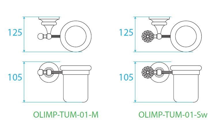 ✔️Стакан подвесной Cezares Olimp OLIMP-TUM-03/24-Sw купить за 113 800 тенге в Казахстане г. Астане, Алмате, Караганде