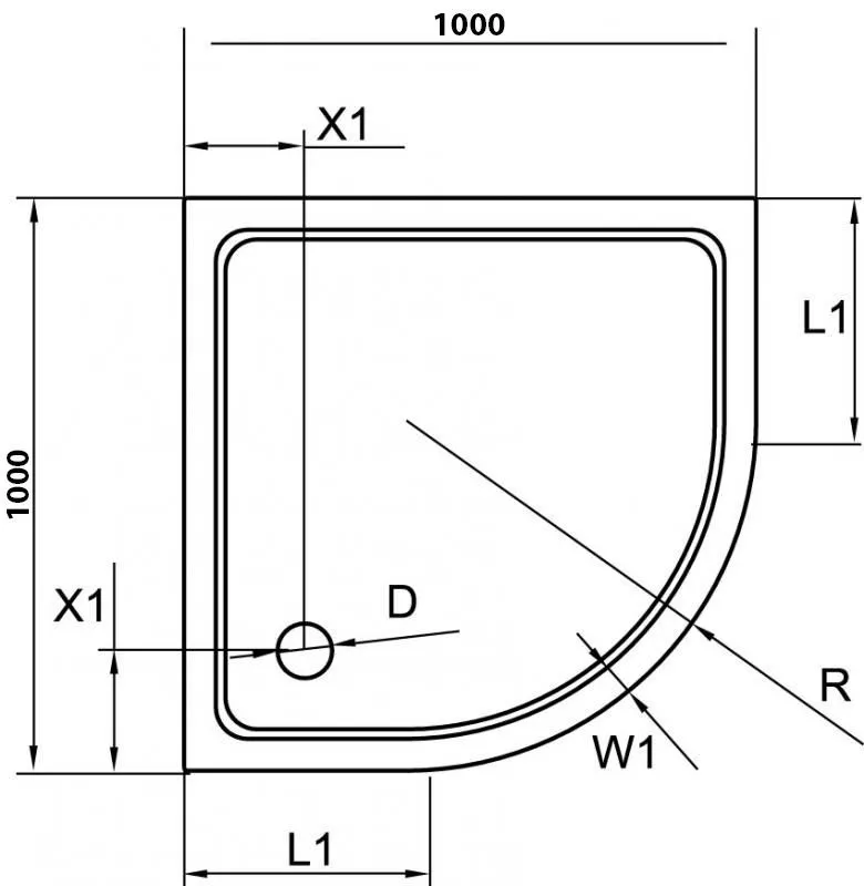 ✔️Поддон из стеклокомпозита Cezares TRAY-M-R-100-550-35-W купить за 103 500 тенге в Казахстане г. Астане, Алмате, Караганде