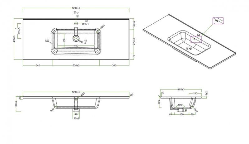 ✔️Раковина BelBagno ETNA BB1200ETL купить за 1 тенге в Казахстане г. Астане, Алмате, Караганде