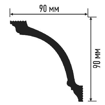 ✔️Карниз ПЛИНТЭКС X90/90 купить за 900 тенге в Казахстане г. Астане, Алмате, Караганде