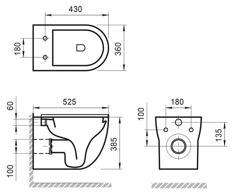 ✔️Подвесной унитаз BelBagno Onda BB066CHR купить за 106 400 тенге в Казахстане г. Астане, Алмате, Караганде