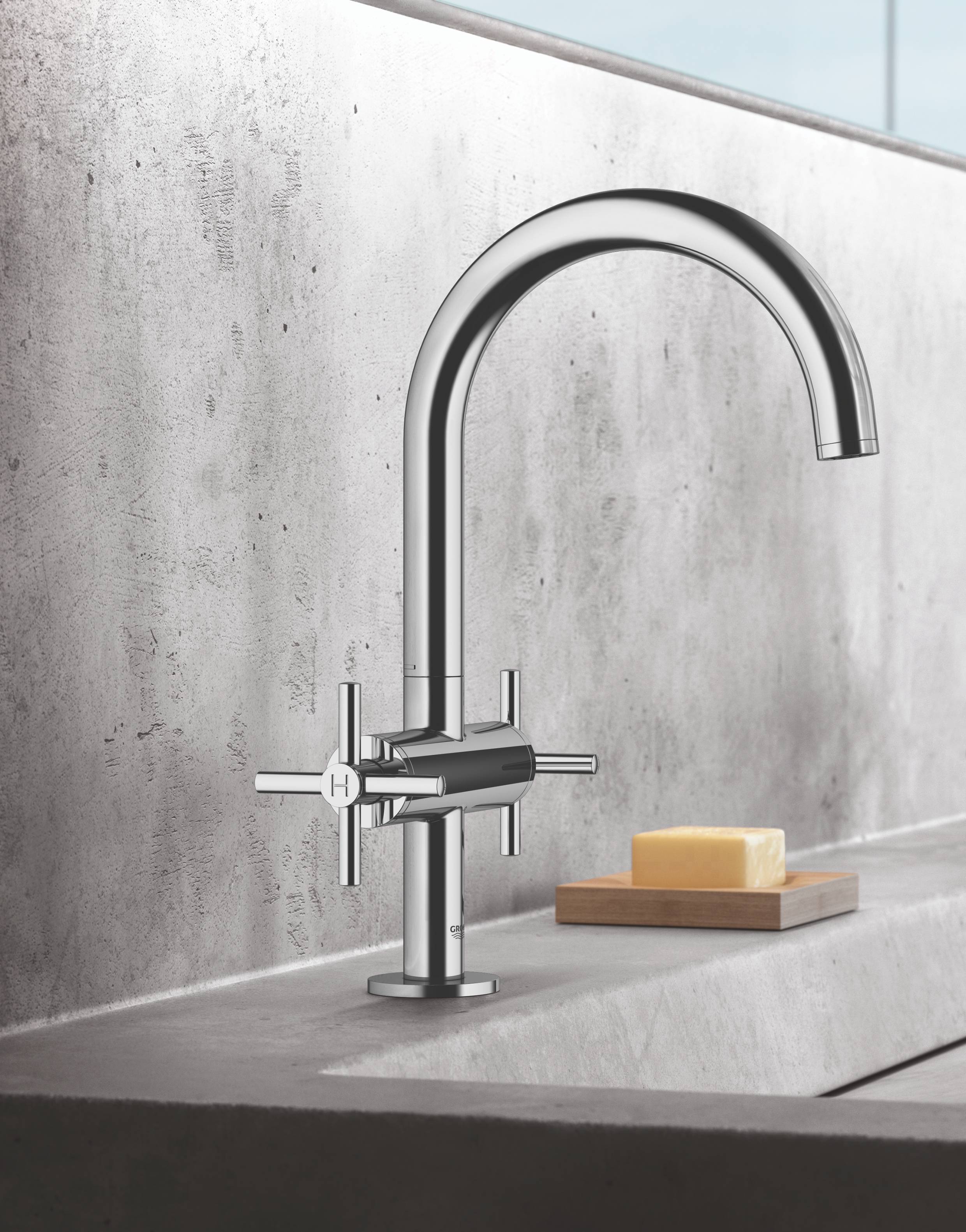 ✔️Смеситель для раковины Grohe Atrio New 21019003 купить за 267 000 тенге в Казахстане г. Астане, Алмате, Караганде