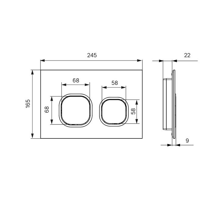 ✔️Кнопка смыва IDDIS Unifix UNI04BCi77 004 купить за 24 200 тенге в Казахстане г. Астане, Алмате, Караганде