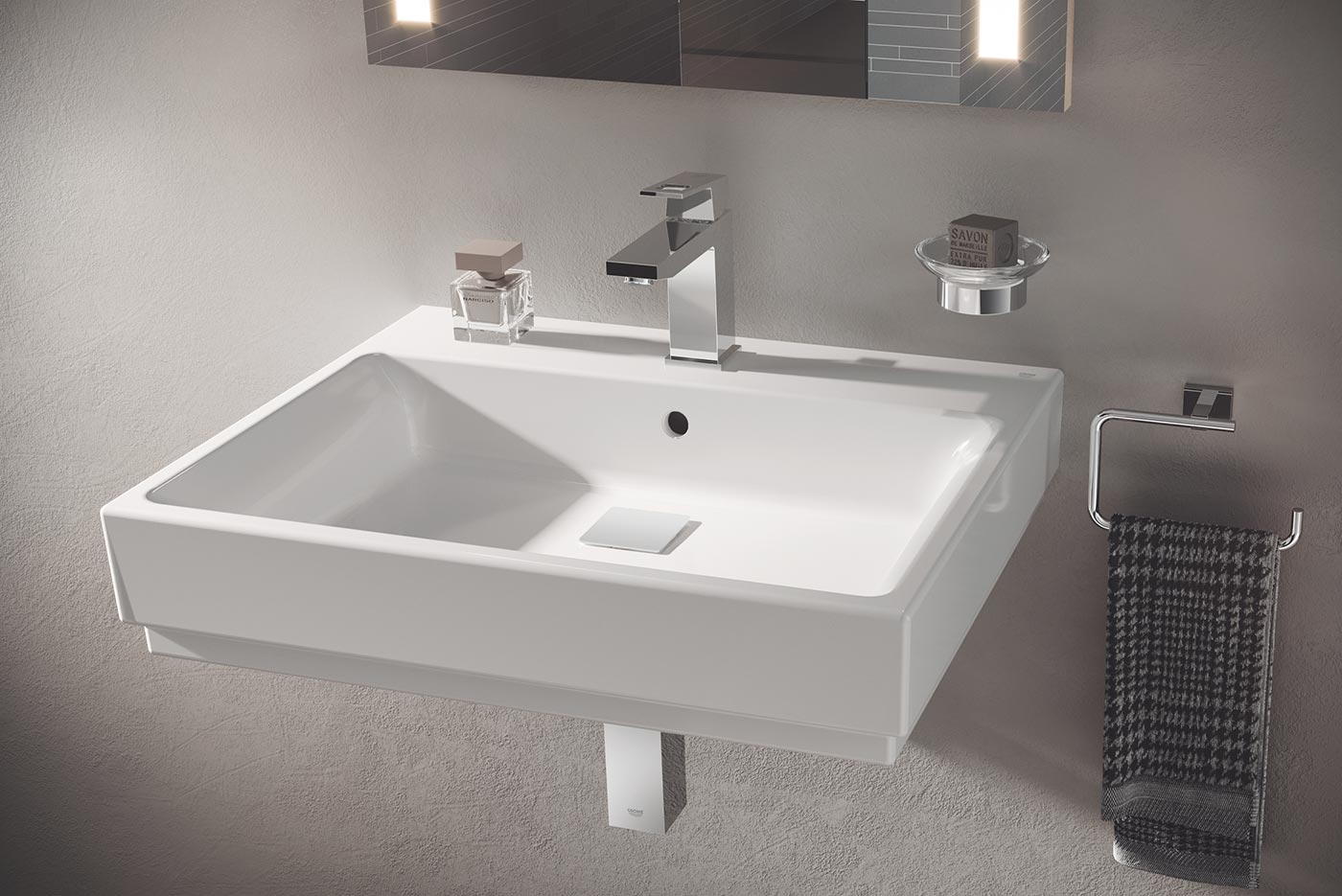 ✔️Раковина Grohe Cube Ceramic 80 см 3946900H купить за 309 000 тенге в Казахстане г. Астане, Алмате, Караганде