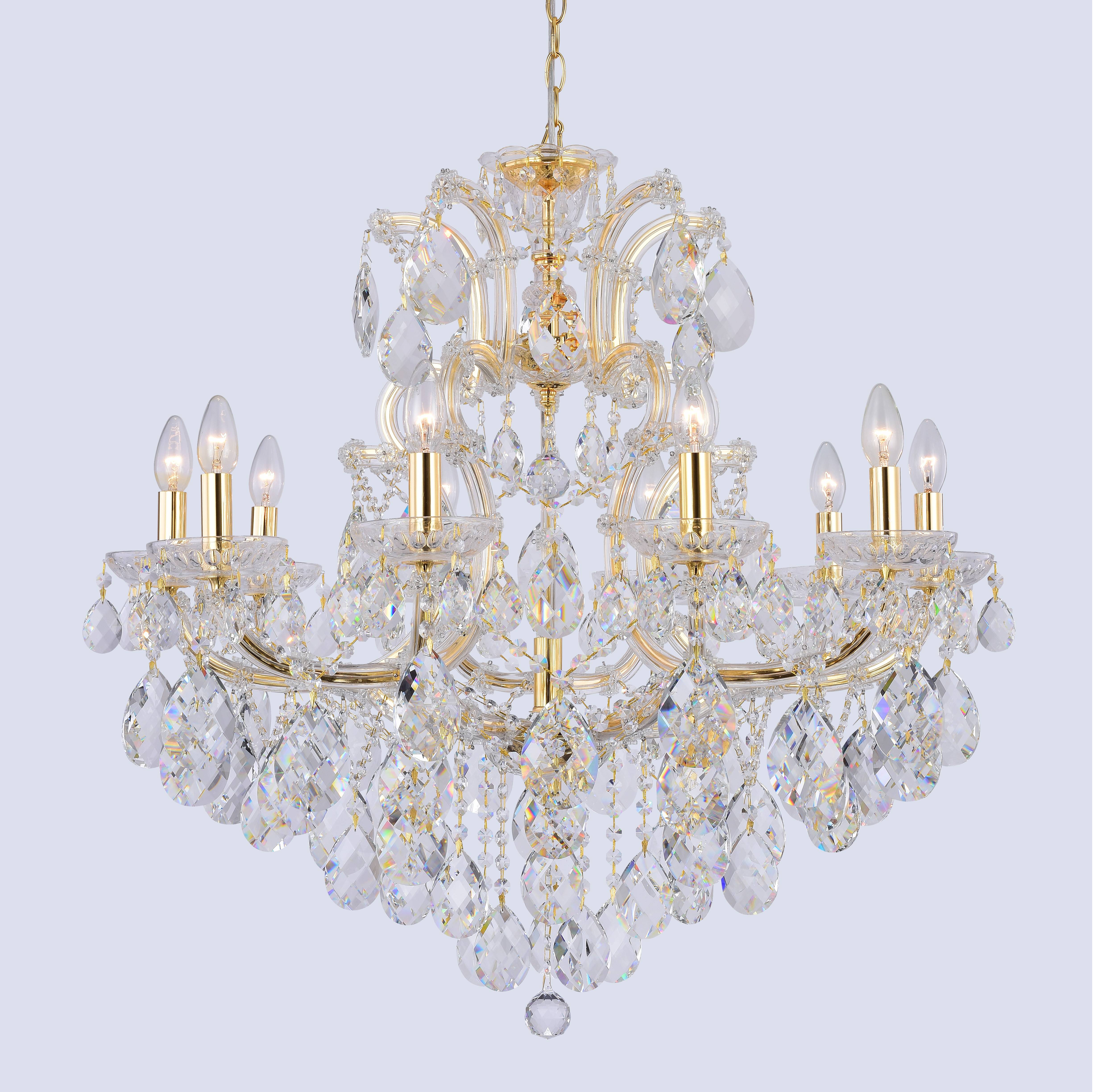 ✔️Люстра Crystal Lux ISABEL SP11 GOLD/TRANSPARENT купить за 689 600 тенге в Казахстане г. Астане, Алмате, Караганде