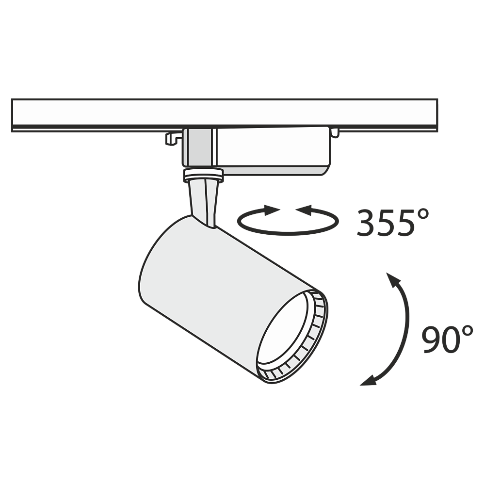 ✔️Трековый светильник Maytoni Track lamps TR003-1-12W3K-B купить за 8 700 тенге в Казахстане г. Астане, Алмате, Караганде