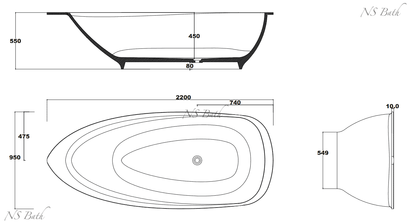 ✔️Ванна NS Bath NSB-22950 купить за 3 131 800 тенге в Казахстане г. Астане, Алмате, Караганде