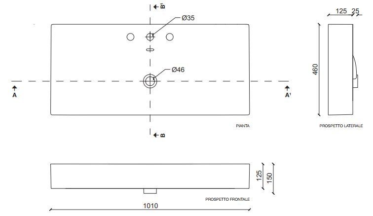 ✔️Раковина Cezares  TC06011 купить за 1 тенге в Казахстане г. Астане, Алмате, Караганде