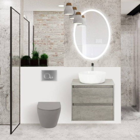 ✔️Подвесной унитаз безободковый Belbagno Colorato BB062CHR-GR купить за 147 700 тенге в Казахстане г. Астане, Алмате, Караганде