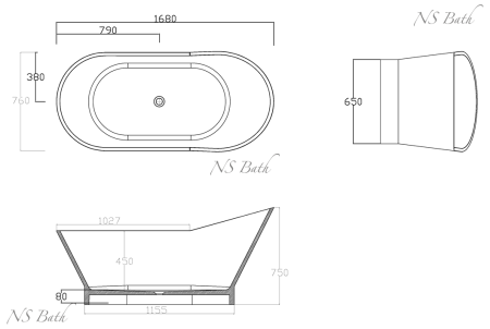 ✔️Ванна NS Bath NSB-17760 купить за 2 986 100 тенге в Казахстане г. Астане, Алмате, Караганде