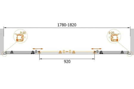 ✔️Душевая дверь в нишу Cezares Anima ANIMA-W-BF-2-170-C-Cr купить за 340 600 тенге в Казахстане г. Астане, Алмате, Караганде