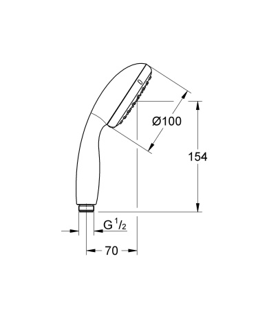 ✔️Ручной душ Grohe Tempesta 27852001 купить за 9 800 тенге в Казахстане г. Астане, Алмате, Караганде