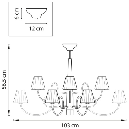 ✔️Люстра Lightstar Vortico 814134 купить за  в Казахстане г. Астане, Алмате, Караганде