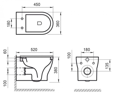 ✔️Подвесной унитаз BelBagno Kraft BB064CHR купить за 110 200 тенге в Казахстане г. Астане, Алмате, Караганде