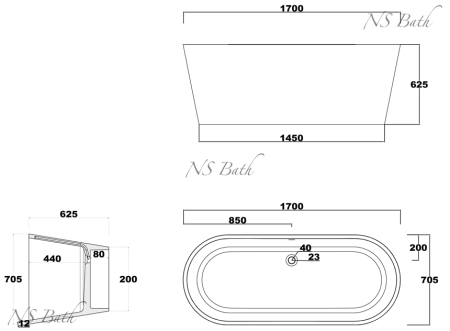 ✔️Ванна NS Bath NSB-17700 купить за 2 804 100 тенге в Казахстане г. Астане, Алмате, Караганде