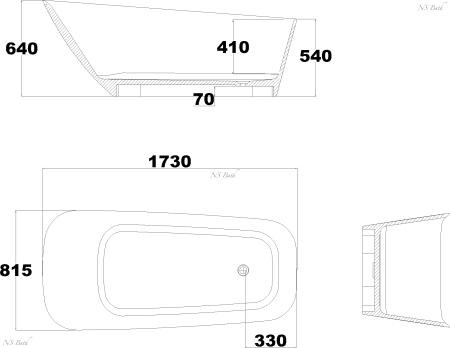 ✔️Ванна NS Bath NSB-17830 купить за 2 876 900 тенге в Казахстане г. Астане, Алмате, Караганде