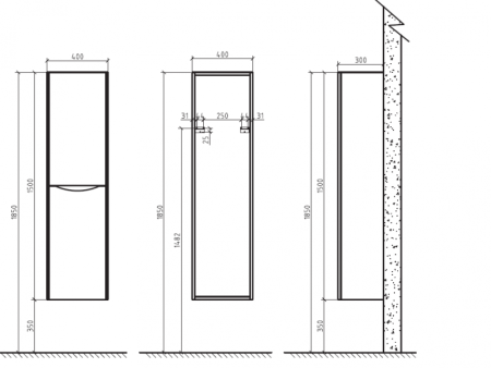 ✔️Шкаф подвесной BelBagno ANCONA-N ANCONA-N-1500-2A-SC-BL-R купить за 337 400 тенге в Казахстане г. Астане, Алмате, Караганде