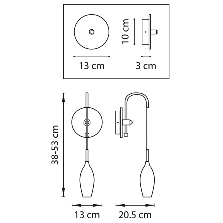 ✔️Бра Lightstar Pentola 803523 купить за 51 900 тенге в Казахстане г. Астане, Алмате, Караганде