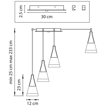 ✔️Люстра Lightstar Cone 757067 купить за 150 500 тенге в Казахстане г. Астане, Алмате, Караганде