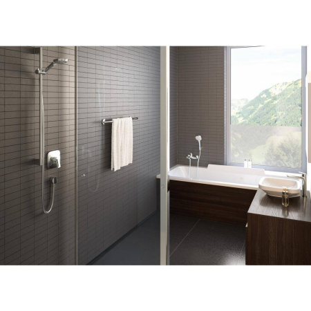 ✔️Шланговое подключение Hansgrohe Fixfit Е 27454000 купить за 15 300 тенге в Казахстане г. Астане, Алмате, Караганде